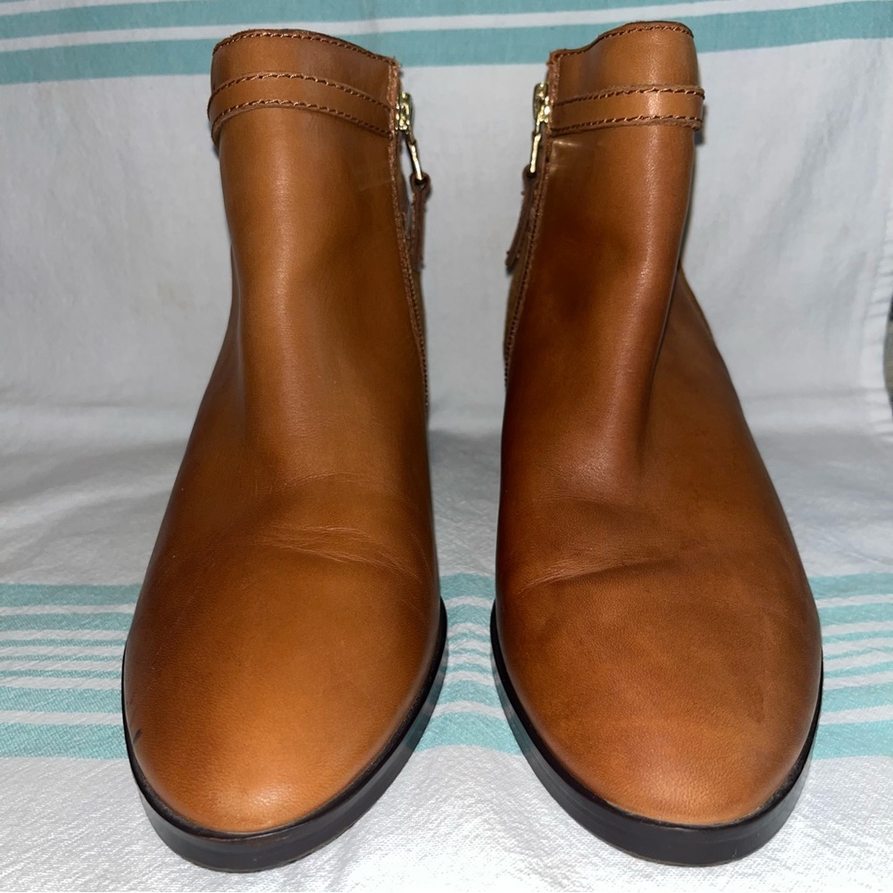 Lauren Ralph Lauren Damara Leather Ankle Boots - Picture 4 of 13